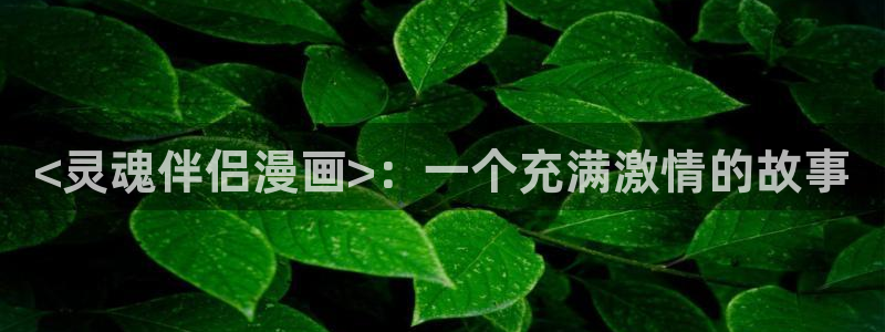 汗汗漫画免费登录：<灵魂伴侣漫画>：一个充满激情的故事